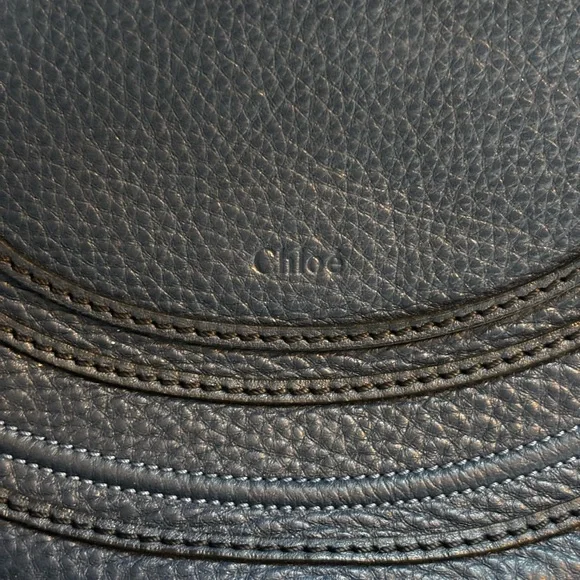 Chloe’ Marcie Leather Medium Saddle Bag with Chloe’ Dust Bag - Picture 3 of 16